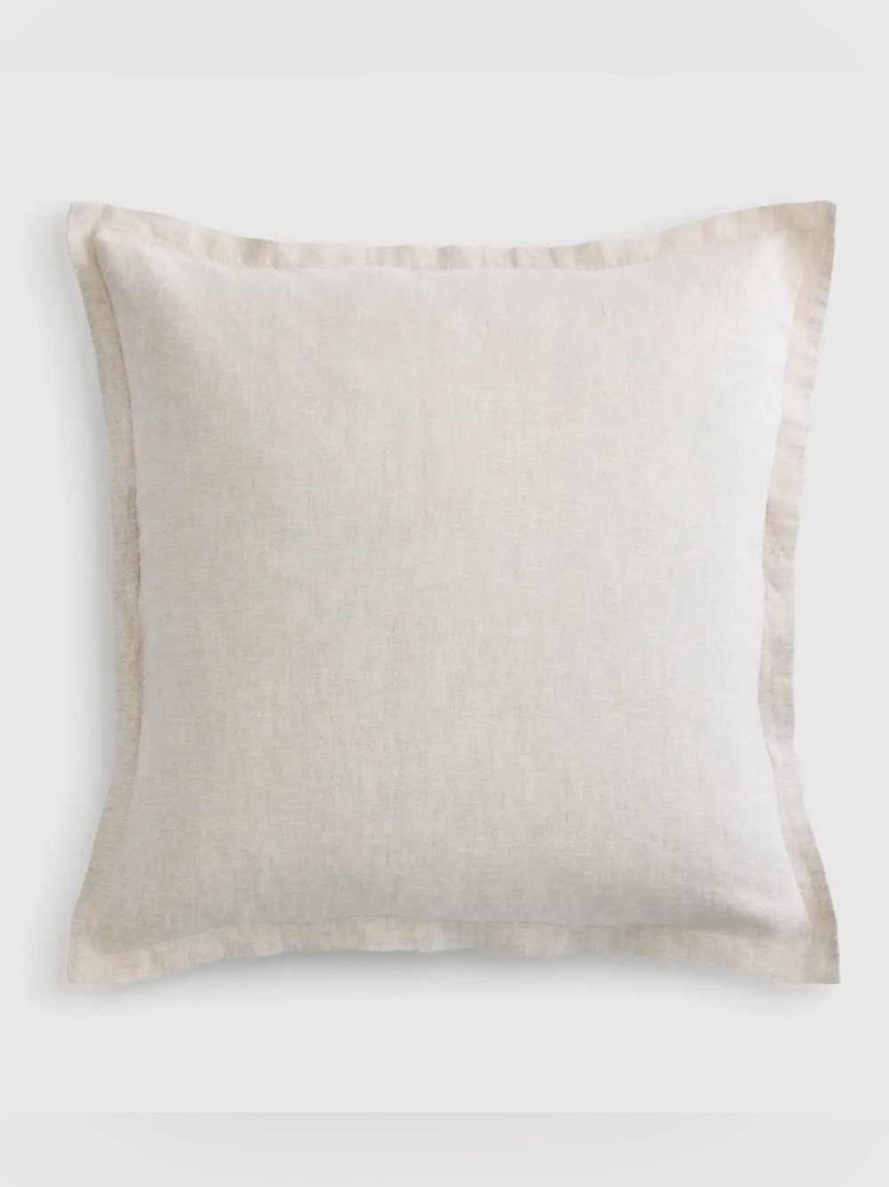 NWOT Quince European Linen Chambray Euro Sham, 26 X 26 (Natural)